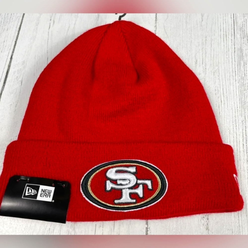 New Era San Francisco 49ers  Cuffed Knit Beanie Hat Red